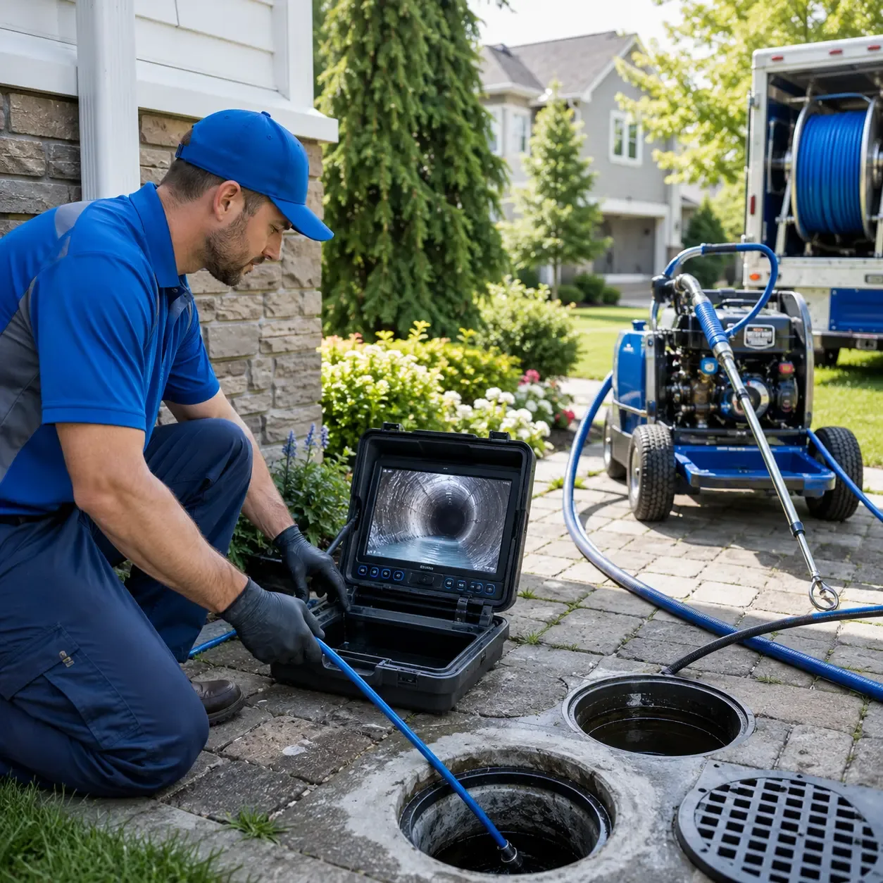 Outdoor drain cleaning professionals serving Browns Summit, NC